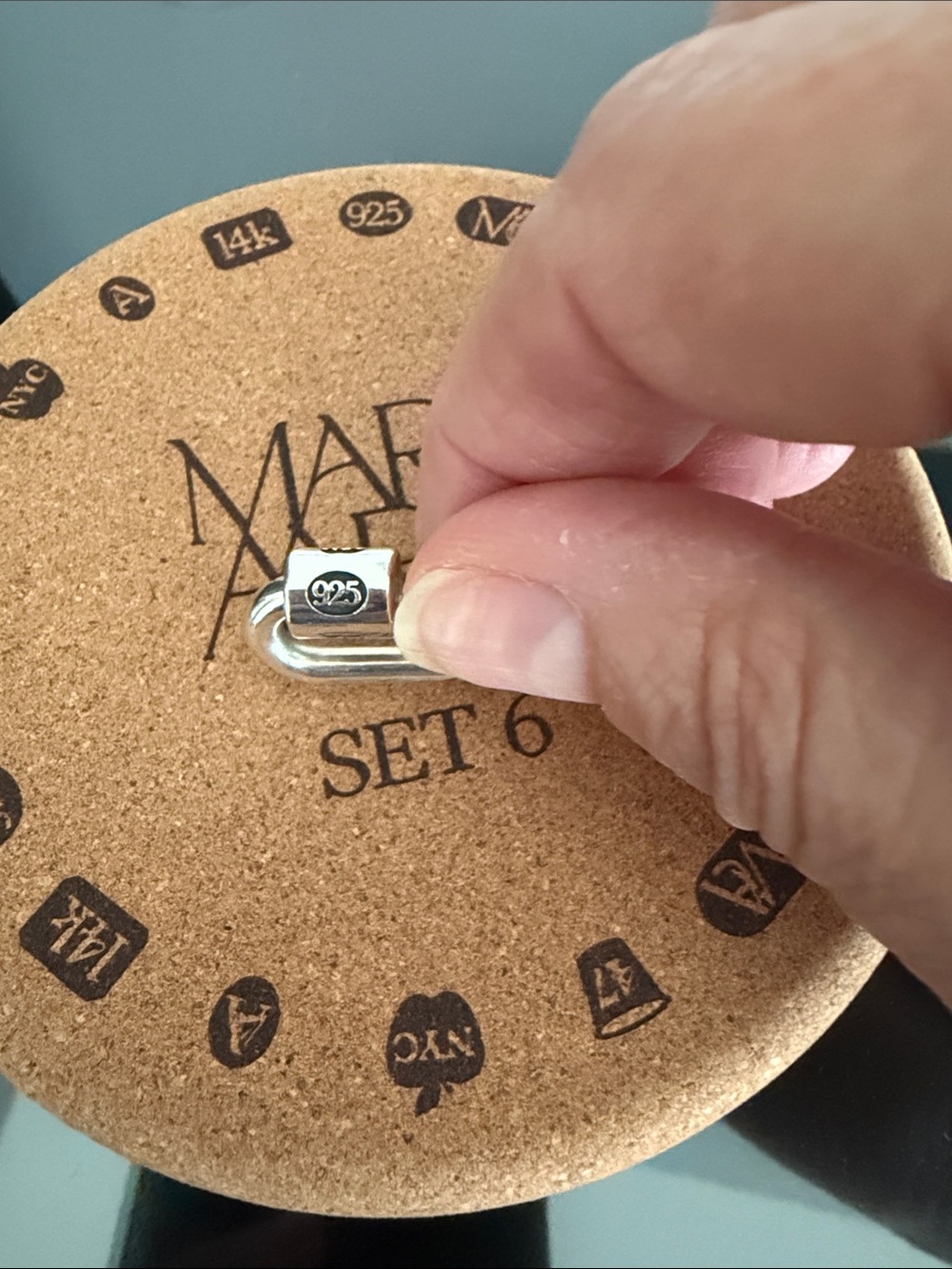 Marla AARON Silver Padlock Charm - Silver NY edition - Picture 2 of 4